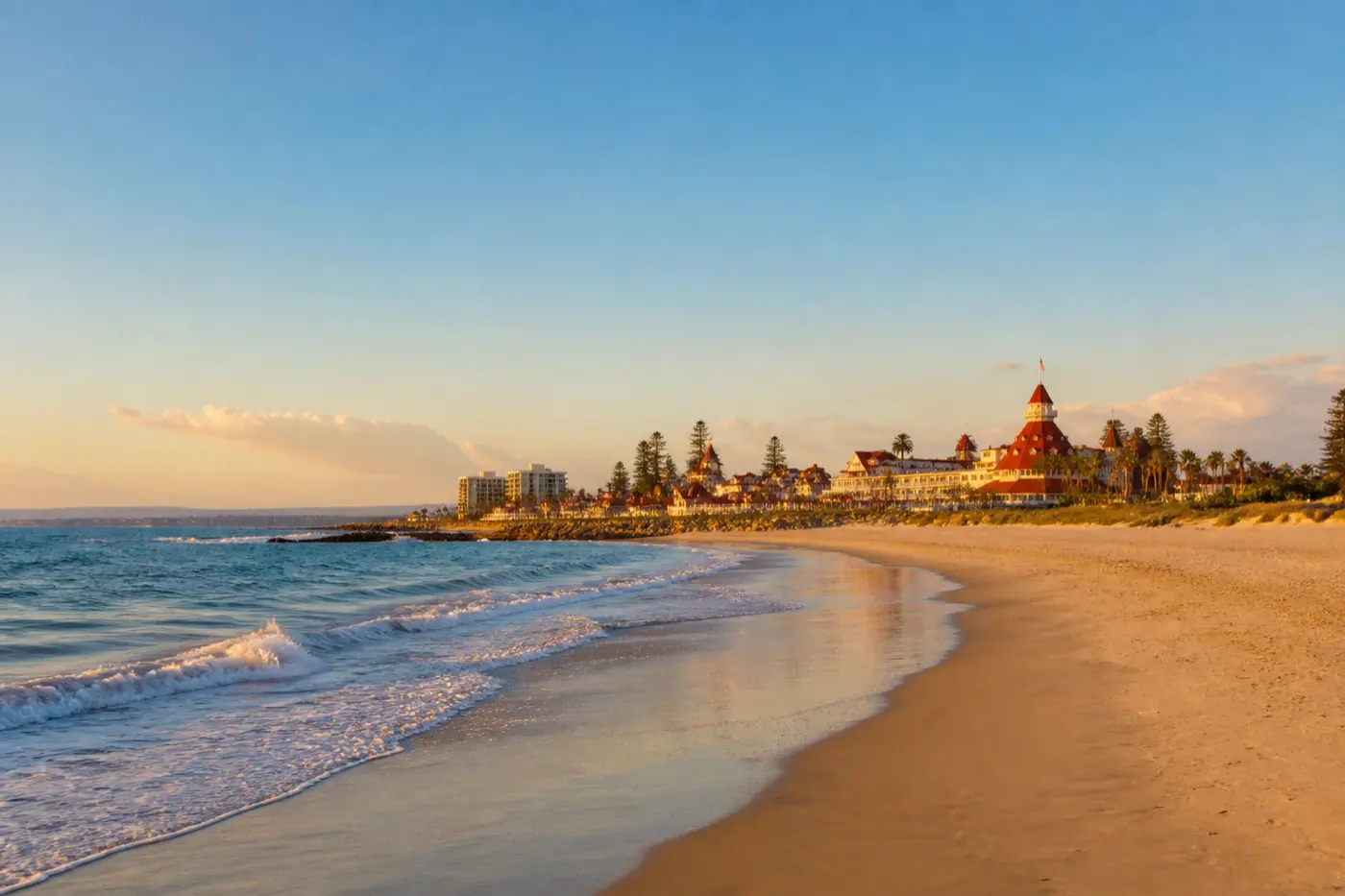 Coronado Beach in San Diego, where Fresh Water Plumbing provides plumbing services
